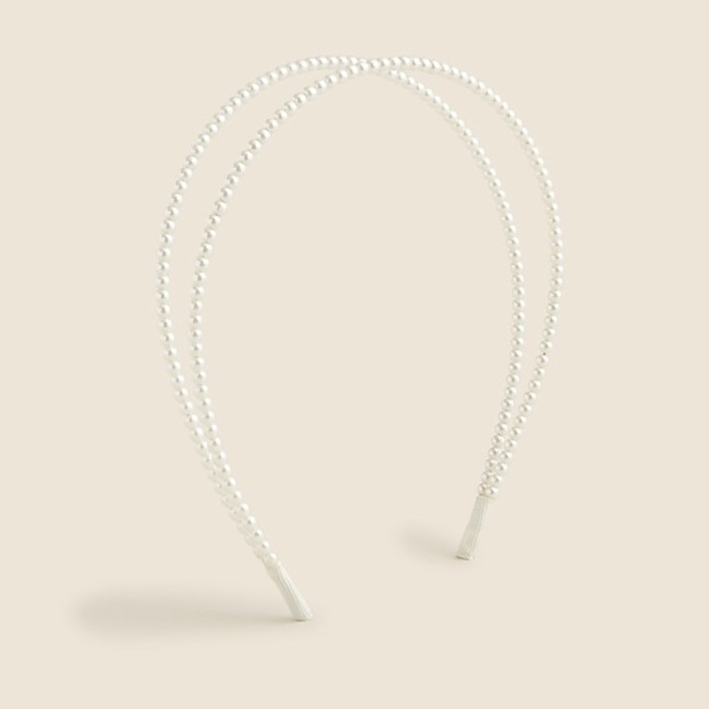 J. Crew Pearl Double Headband